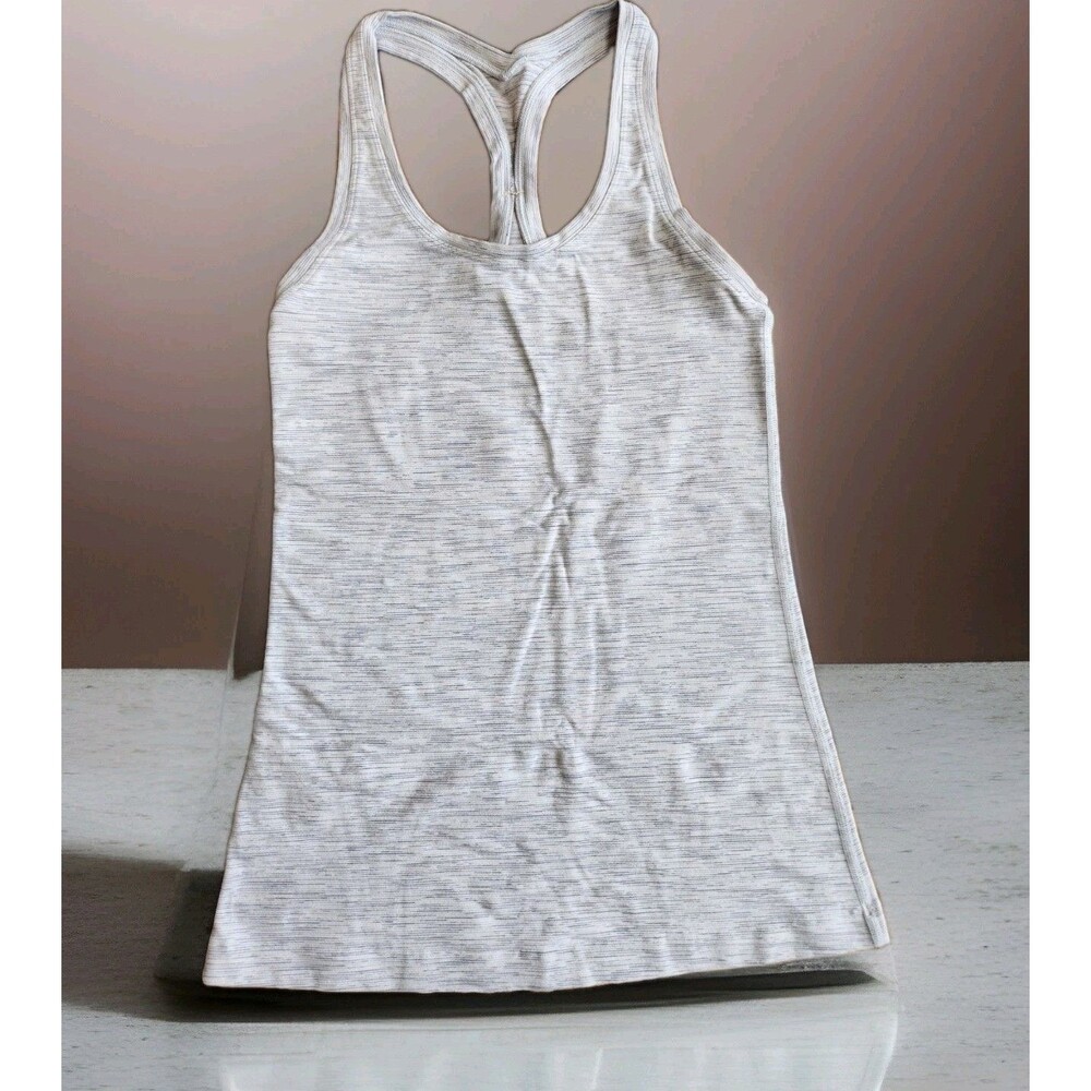 Lululemon Tank Top Womens 6 Heathered Gray Racerback Athletic Yoga Running